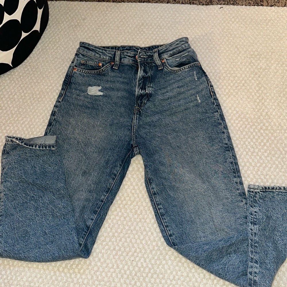 Baggy mom denim jeans (high rise)